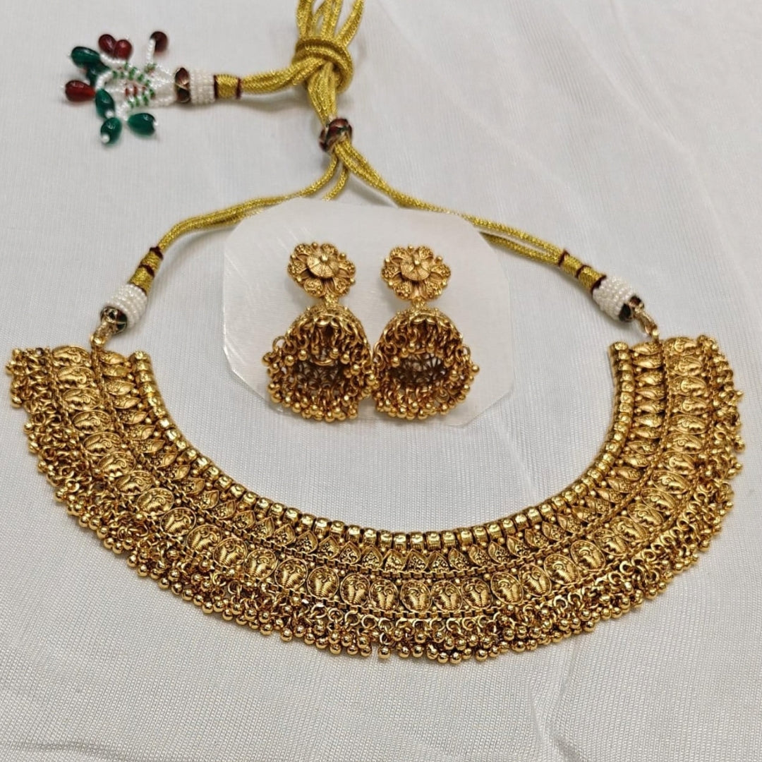 Antique Temple Motif Necklace Set