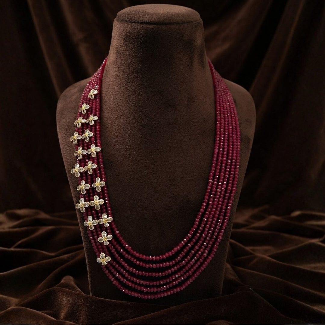 CZ Stone Beaded Handmade Pearl Mala