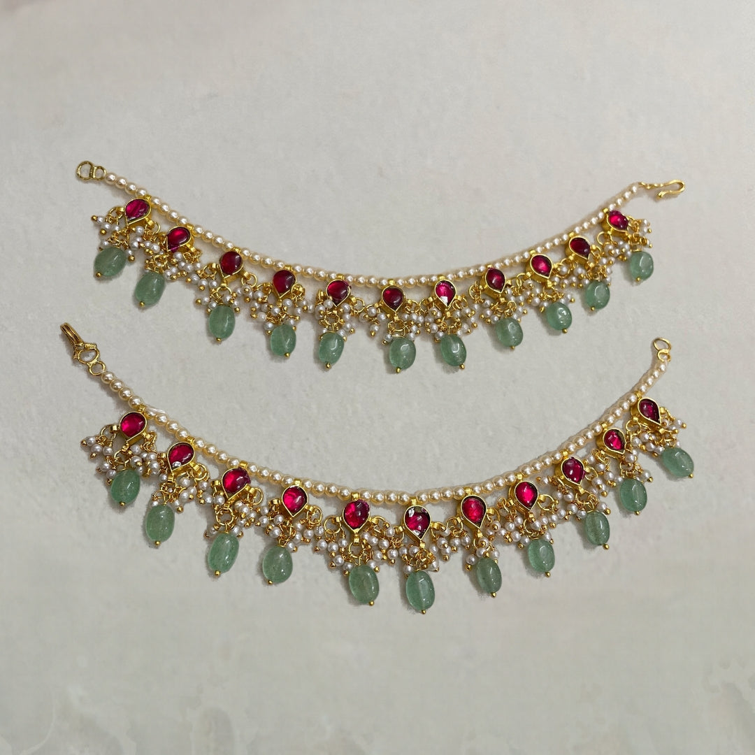 Jadau Kundan Ear Chain (Maatal)