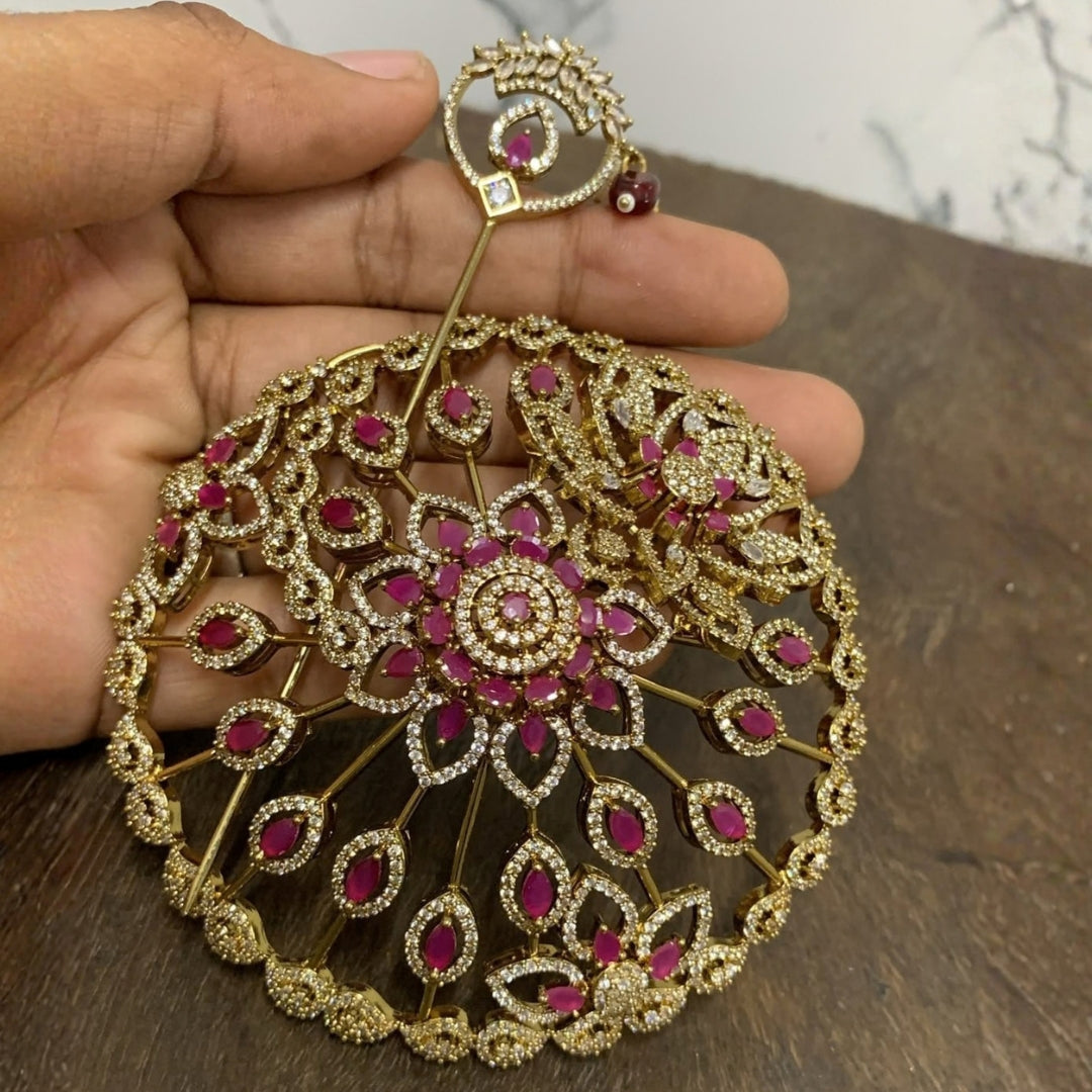 Kundan Domed Hair Bun