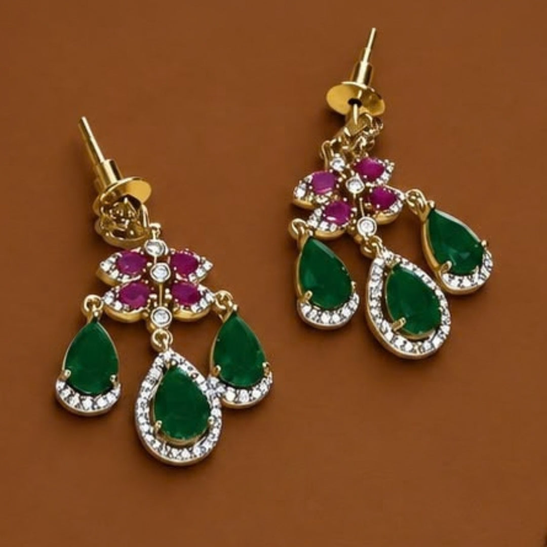 Ruby & Emerald AD Stone Set