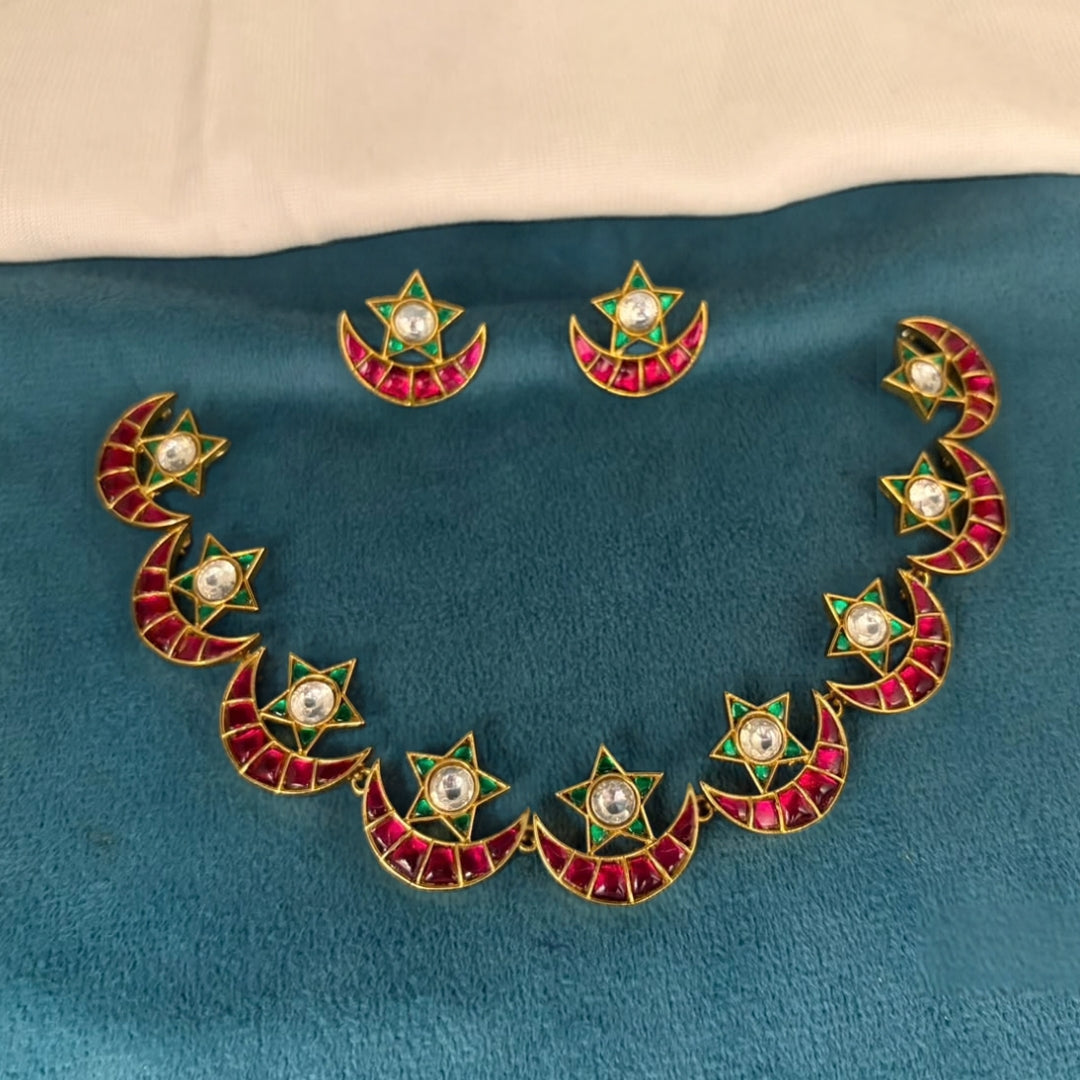 Star Type Jadau Kundan Set