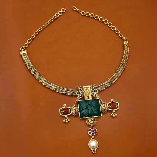 Carved Bead Pendant