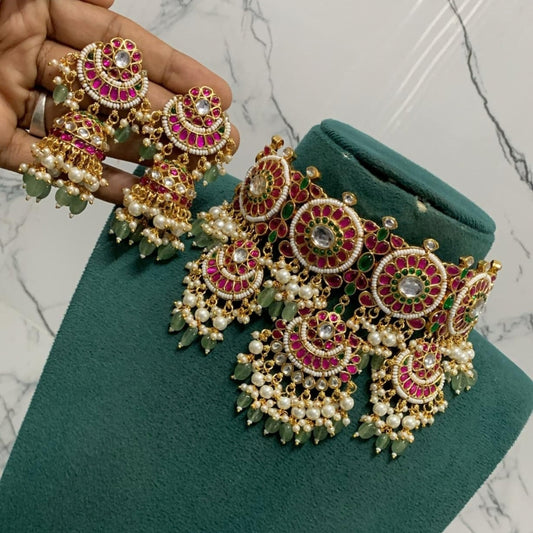 Floral Jadau Kundan Choker