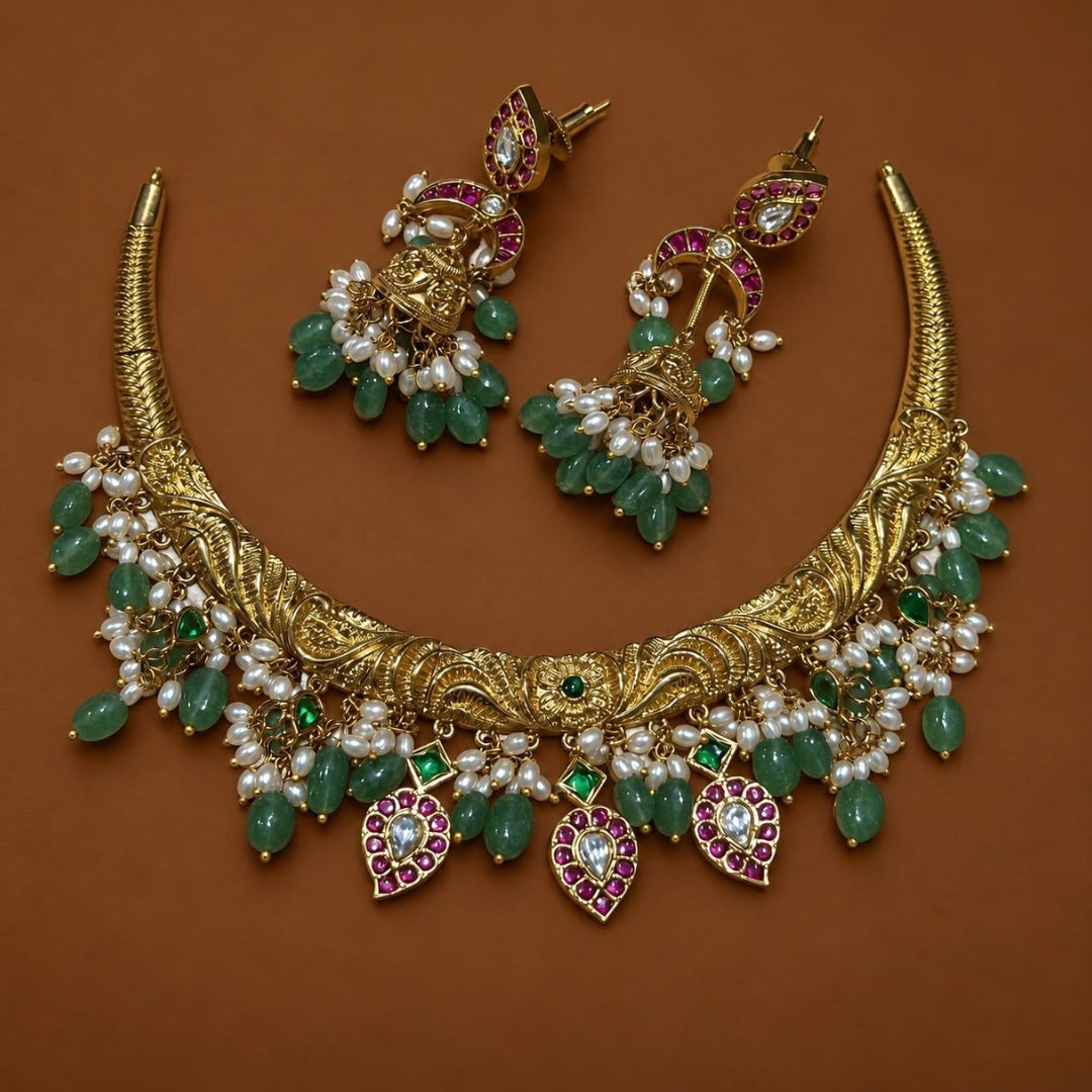 Hasli Jadau Choker Set