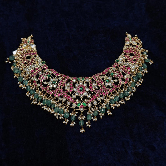 Heavy Floral Jadau Choker