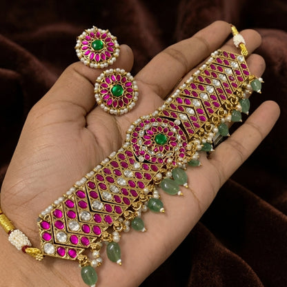 Jadau Kundan Choker Band