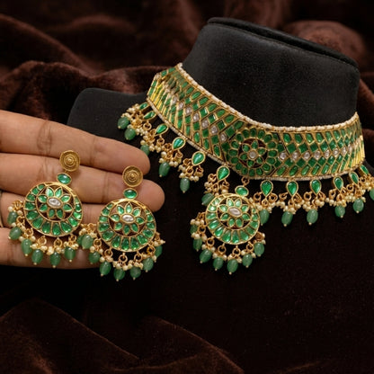 Jadau Kundan Choker Set
