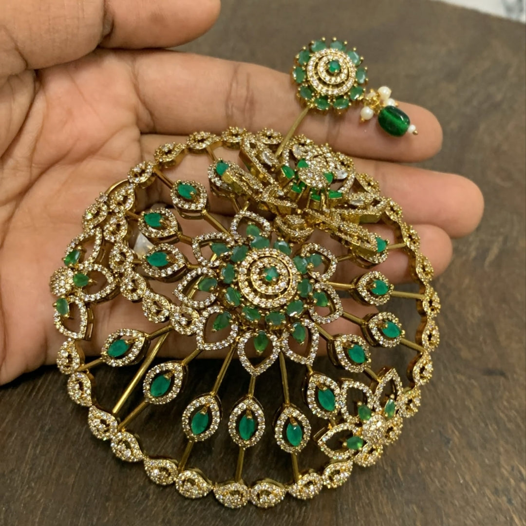 Kundan Domed Hair Bun