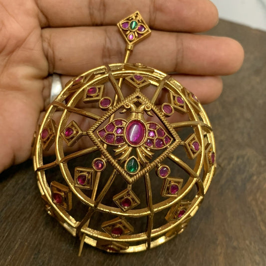 Kundan Domed Hair Bun