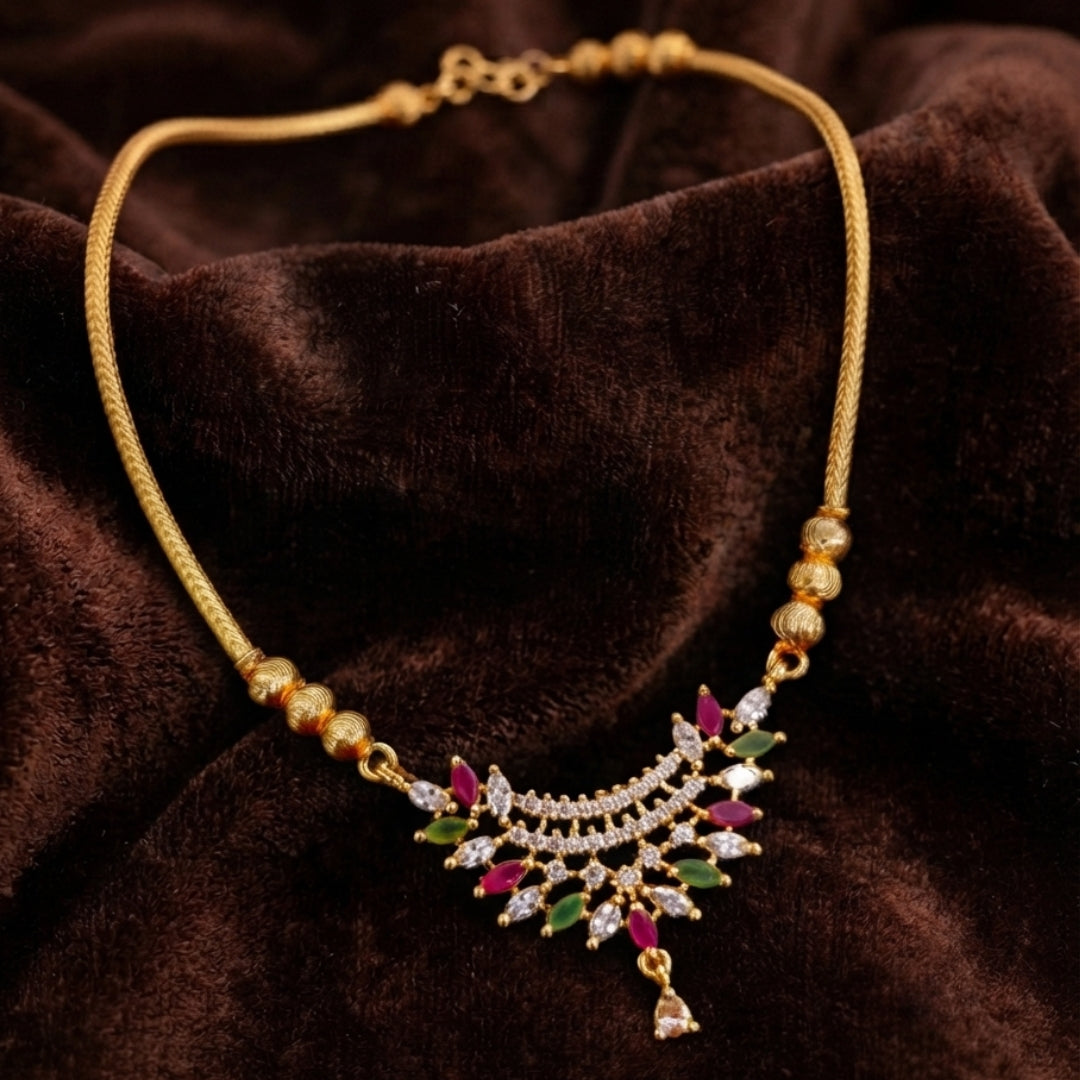 Micro Gold AD Pendant Chain