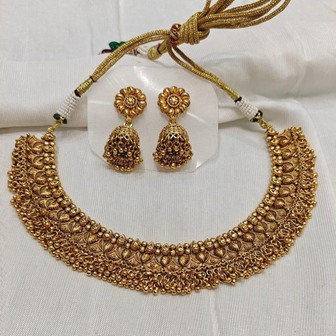 Premium Antique Gold-Tone Heritage Necklace