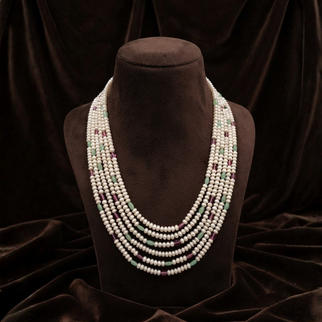 Premium Real Jade Beads & Real Pearl Handmade Mala