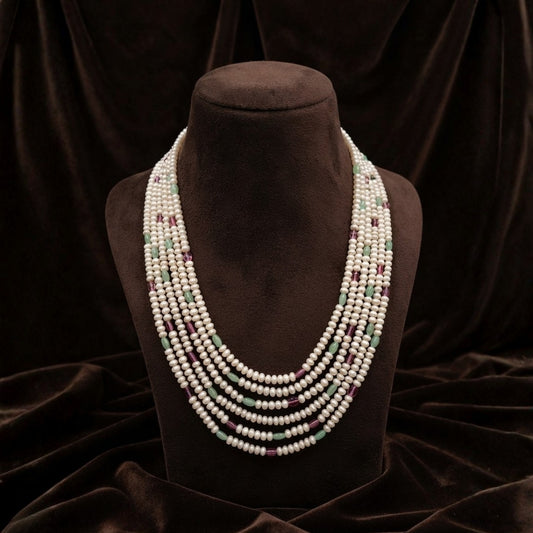Premium Real Jade Beads & Real Pearl Handmade Mala