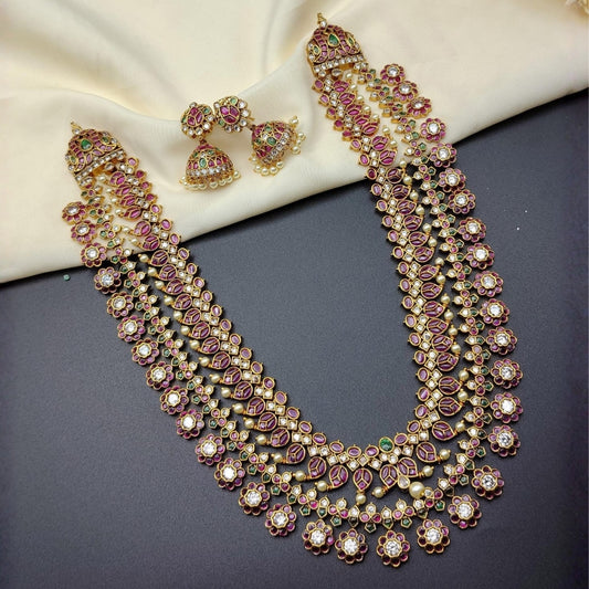 Royal Bridal Multi-Layer Jadau Kundan Haram