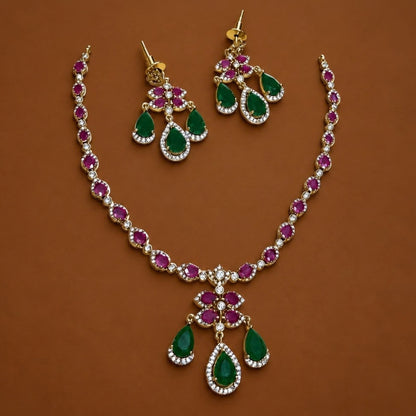 Ruby & Emerald AD Stone Set